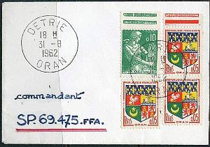 Lettre Commandant Schmitt 24- Detrie- Oran